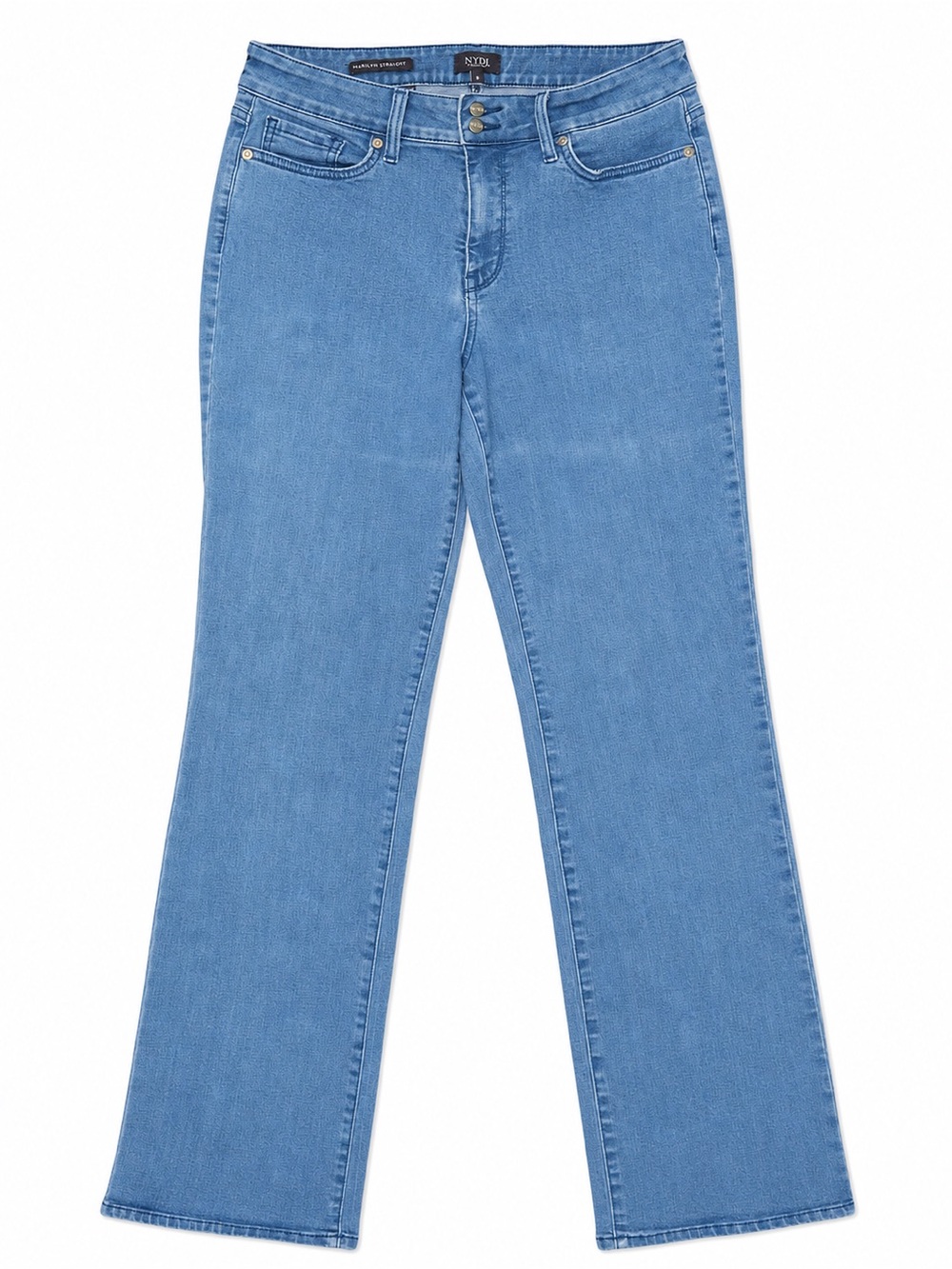 NYDJ Marilyn Straight Lift Tuck Technology Women’s Jeans Size 8 Light Wash Blue